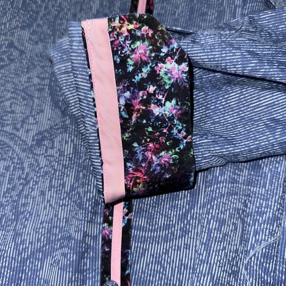 Eight X Men's Slim Fit Floral Paisley W/ Pink And Vibrant Floral Accent Sz XL - Picture 5 of 9